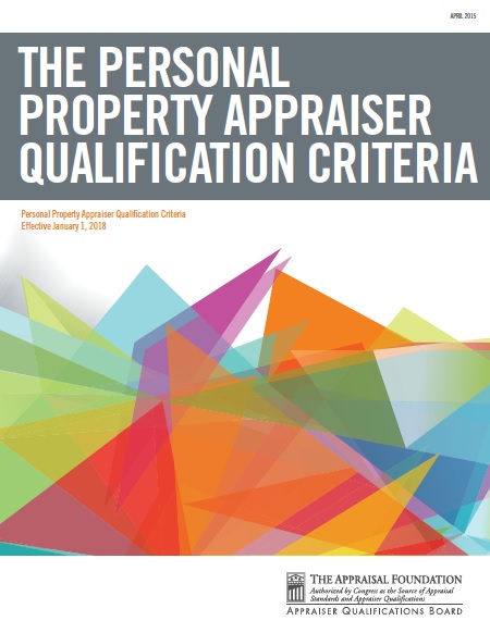 Personal Property Appraiser Qualification Criteria
