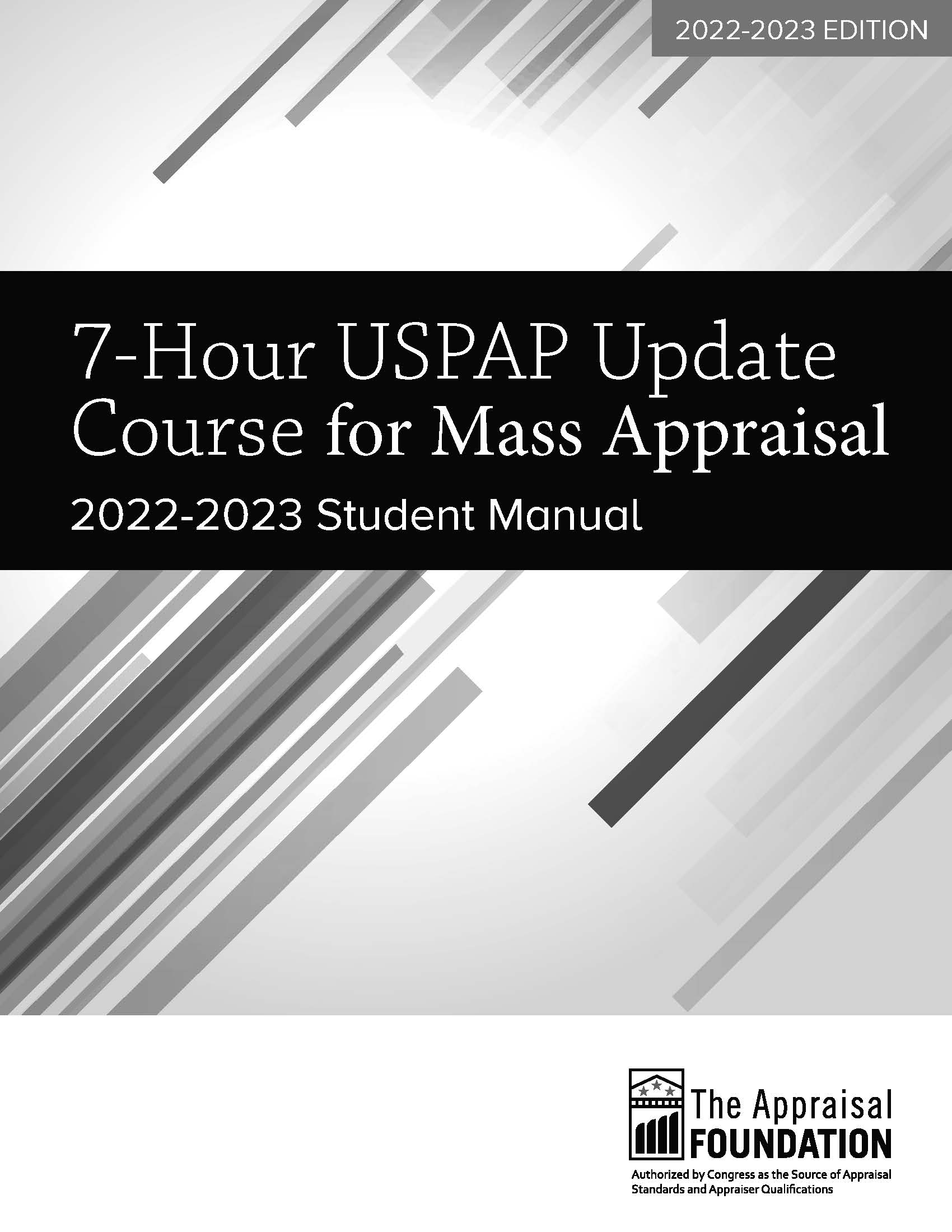 2022-23 7-Hour USPAP Update Mass Appraisal Student eManual