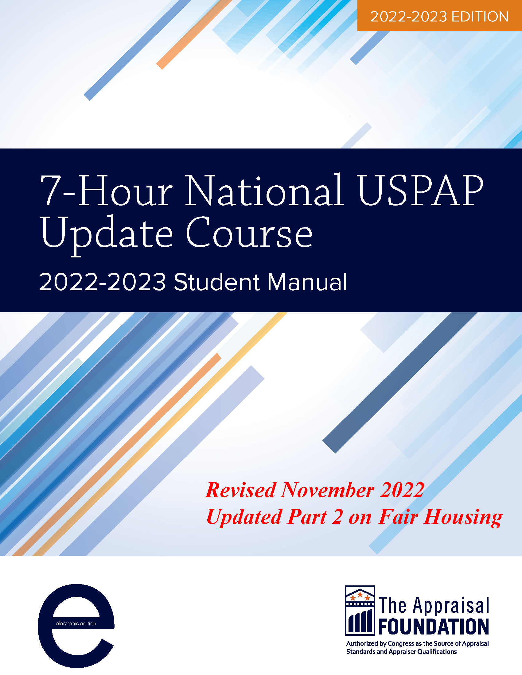 DIGITAL 2022-23 7-Hr Ntnl USPAP Update Student eManual